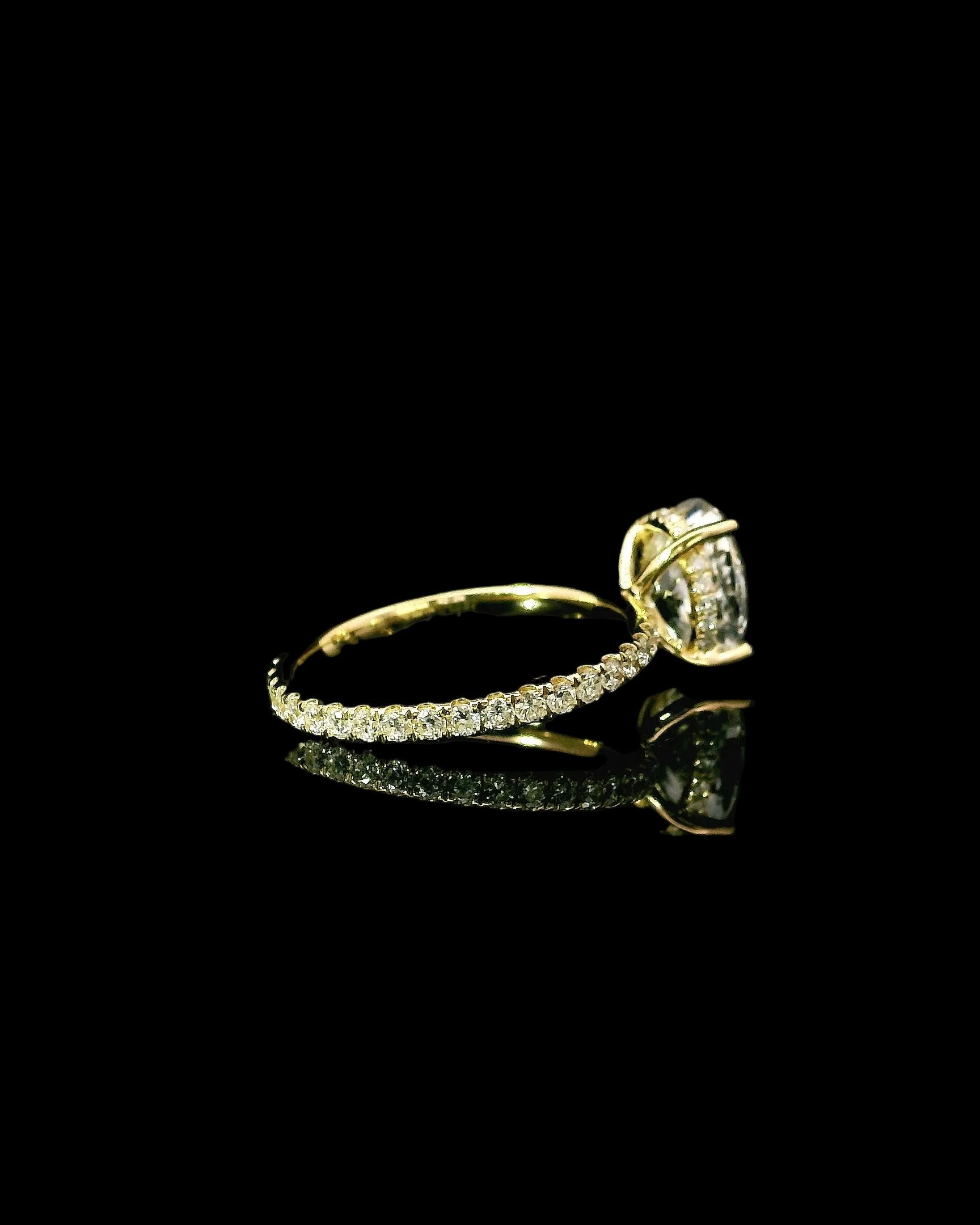 2.27CT Oval - Pave Band