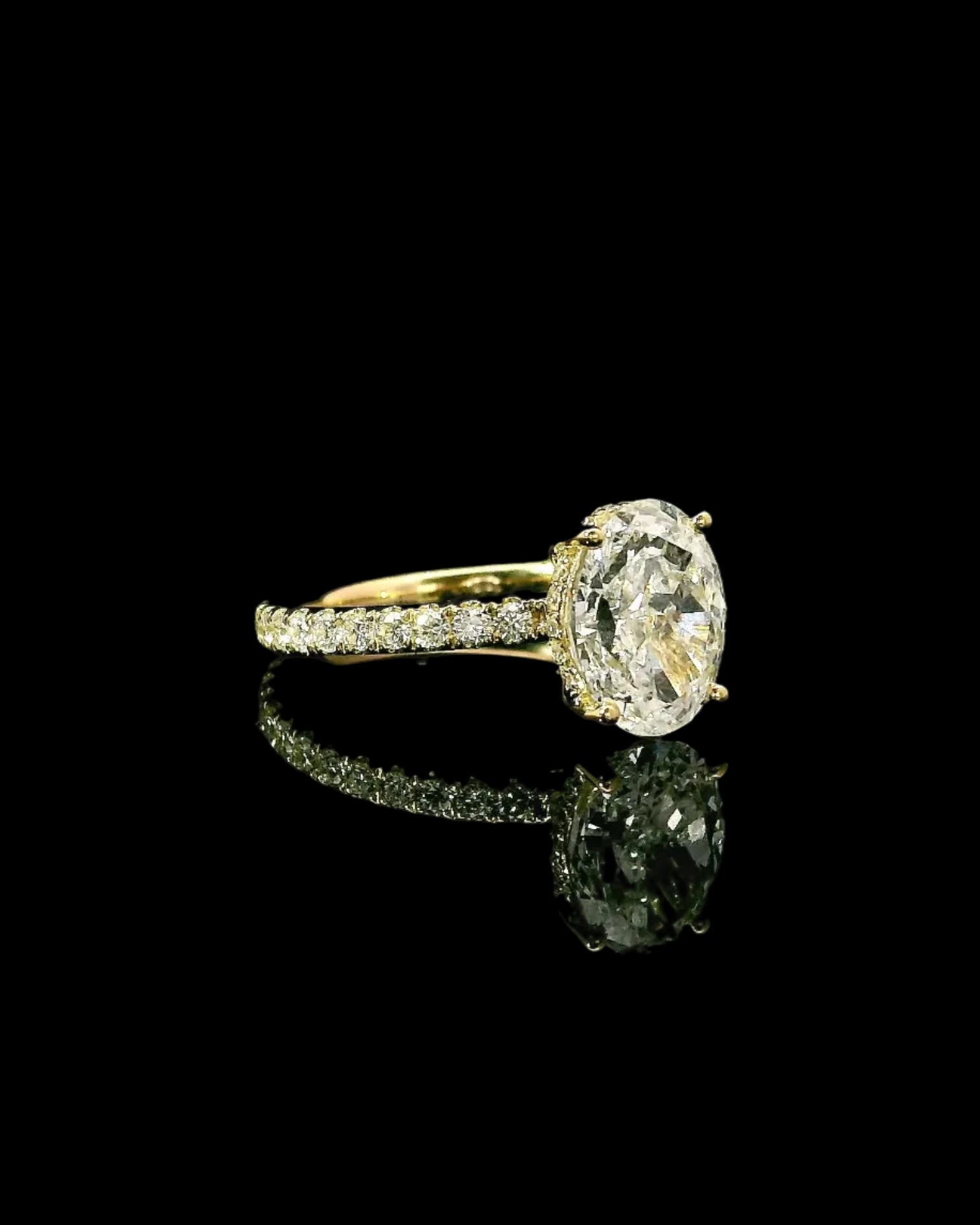 2.27CT Oval - Pave Band