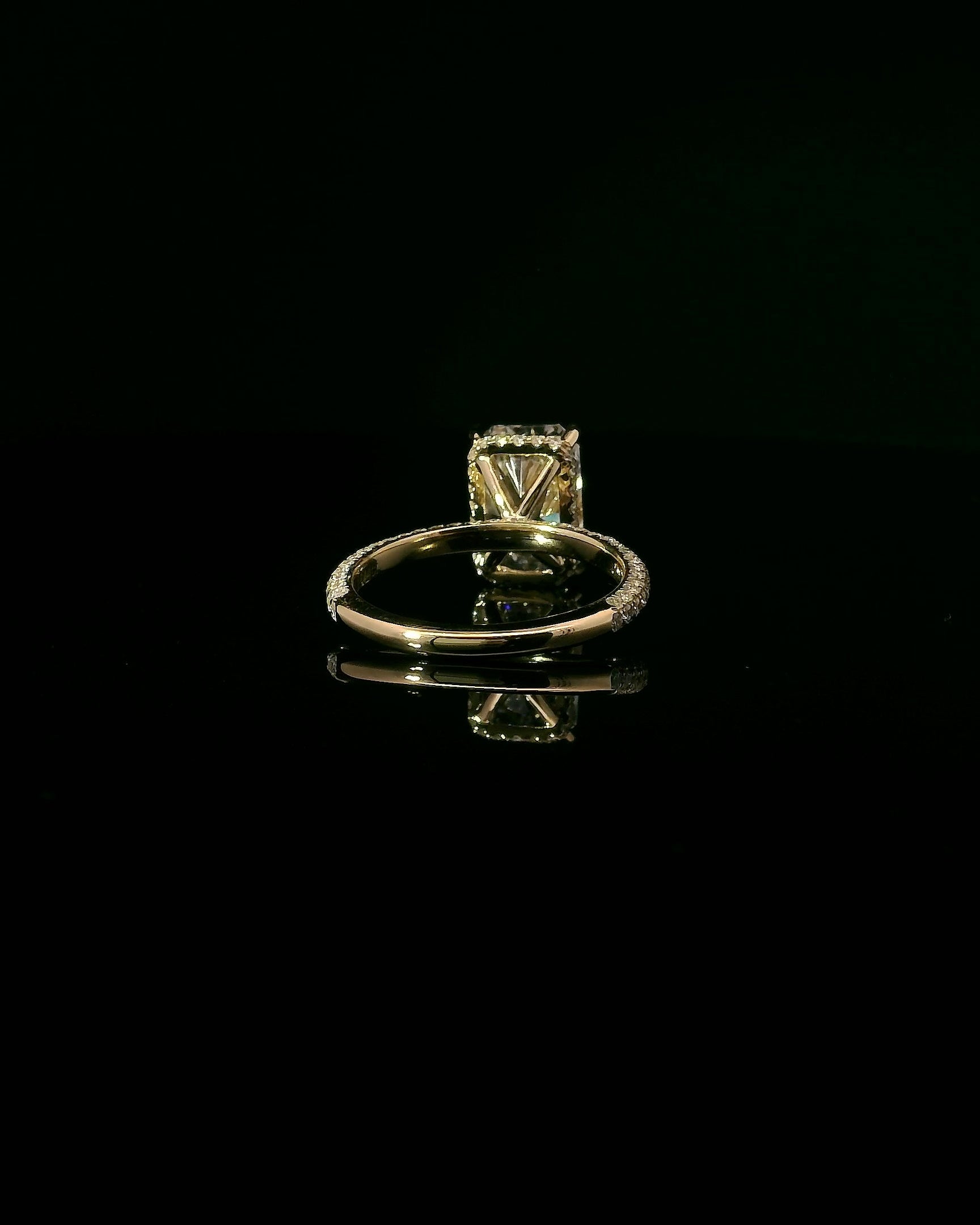 3.01CT Radiant - Triple Pave Band
