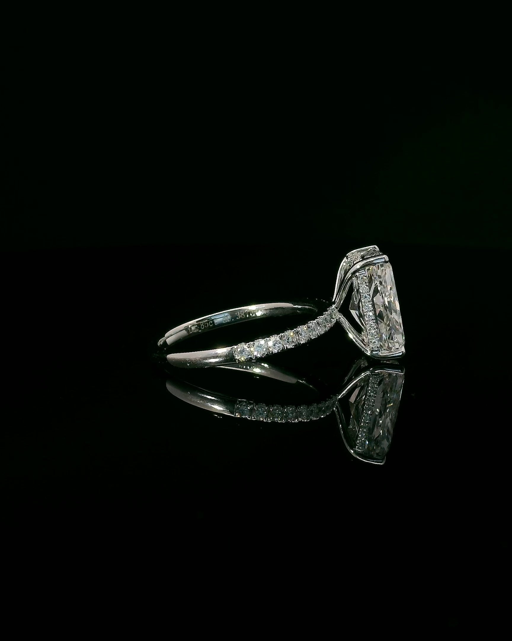 Radiant Pavé Solitaire