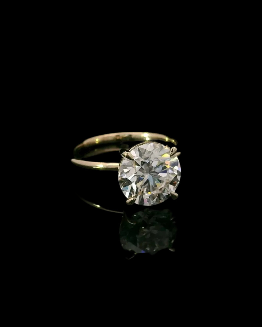 3.1CT Round Solitaite