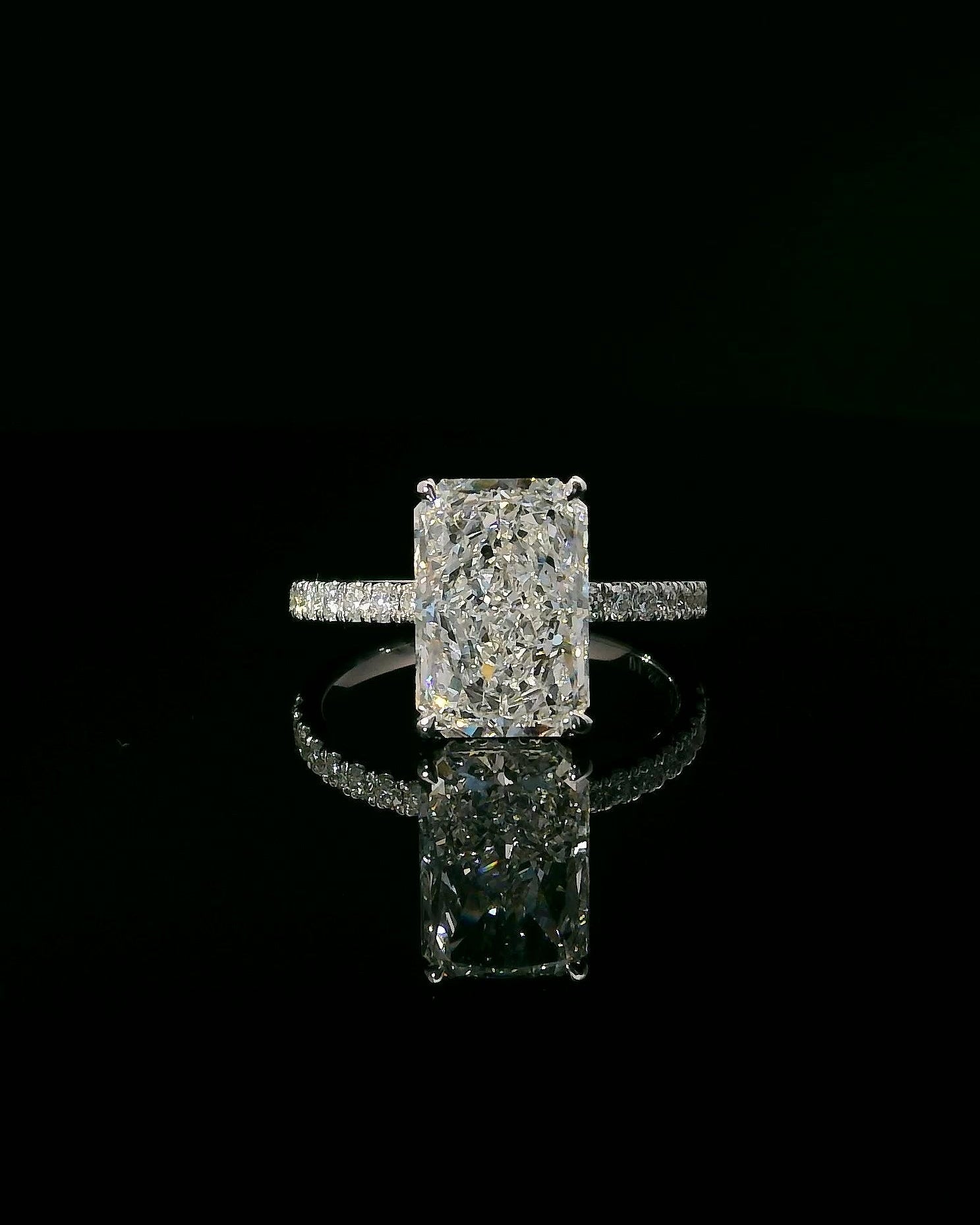 Radiant Pavé Solitaire
