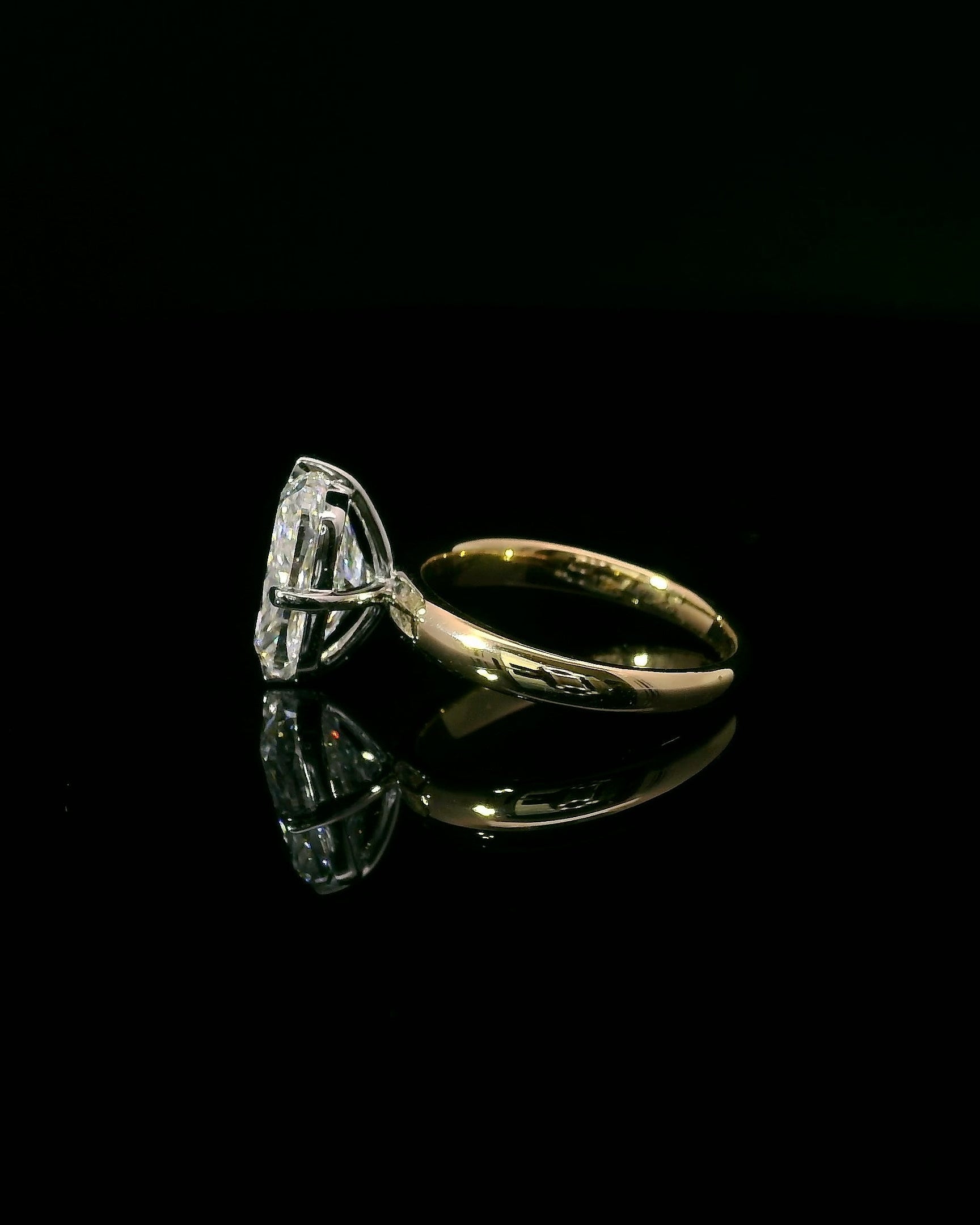 4.11CT Elongated Cushion - Compass Prongs