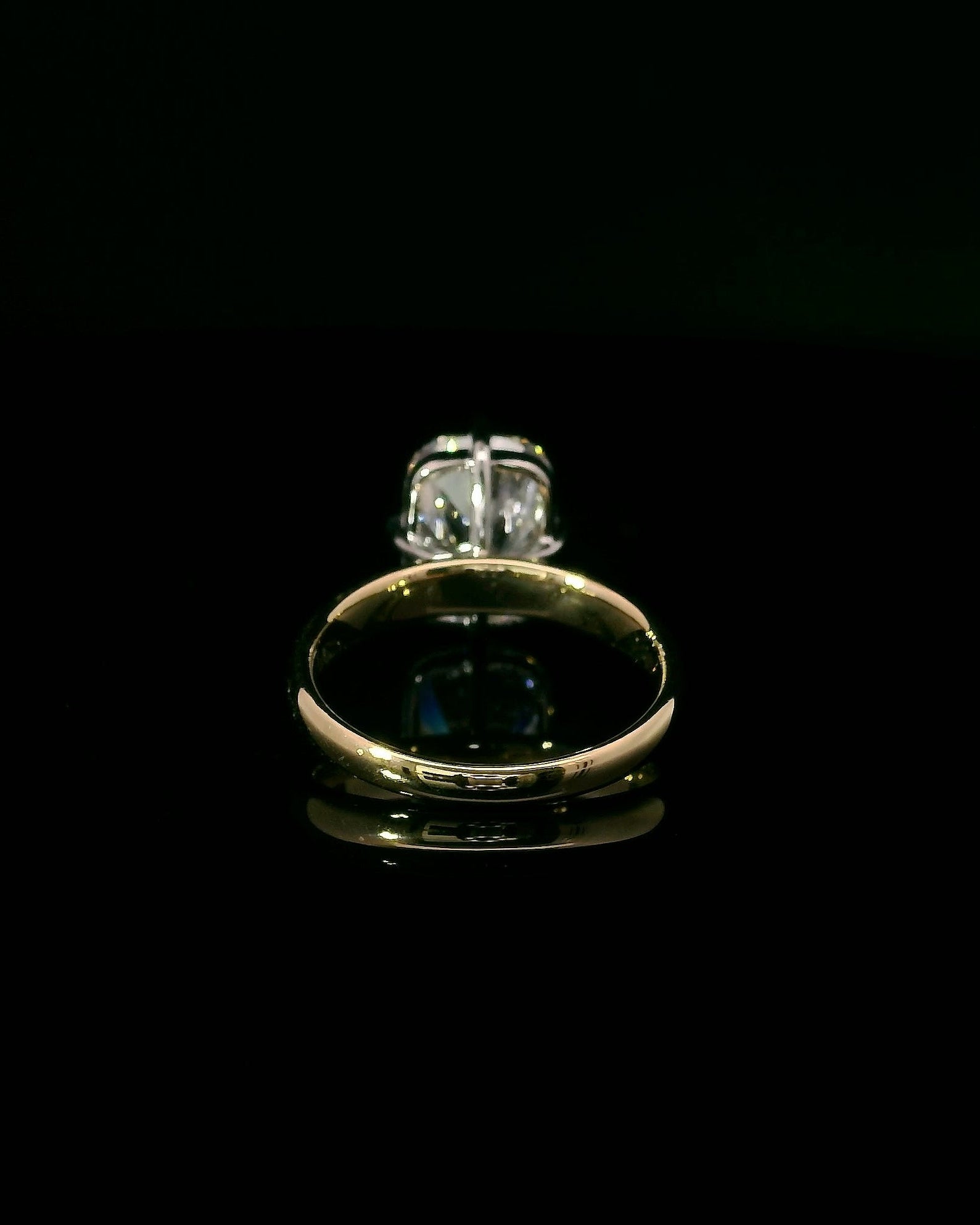 4.11CT Elongated Cushion - Compass Prongs