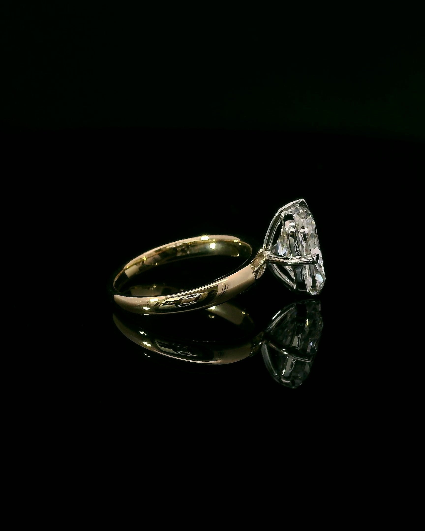 4.11CT Elongated Cushion - Compass Prongs